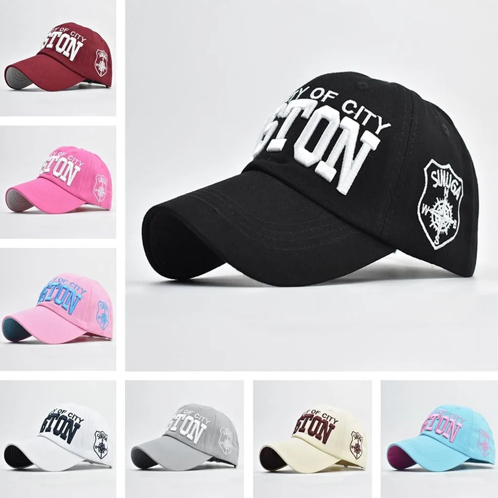 

Women Men Adjustable Hats Distressed Denim Letter Embroidered Baseball Cap Topee Visor Hat Outdoor апка женская Chapeau Femme